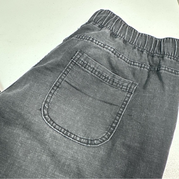 LOGO by Lori Goldstein Black Track Pants with Relaxed Fit - Picture 6 of 9